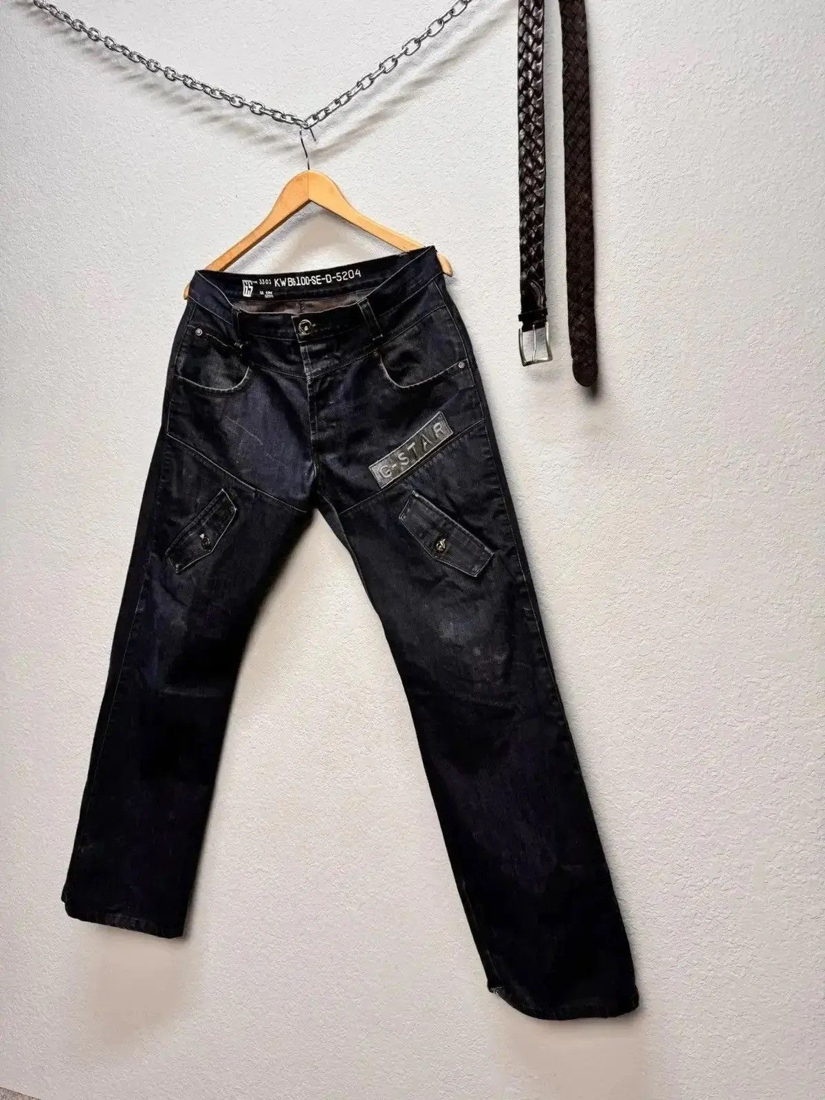 Vintage SALE💣💣 Vintage Junya Watanabe Style G Star raw Bondage Cargo Size US 34 / EU 50 - 2 Thumbnail