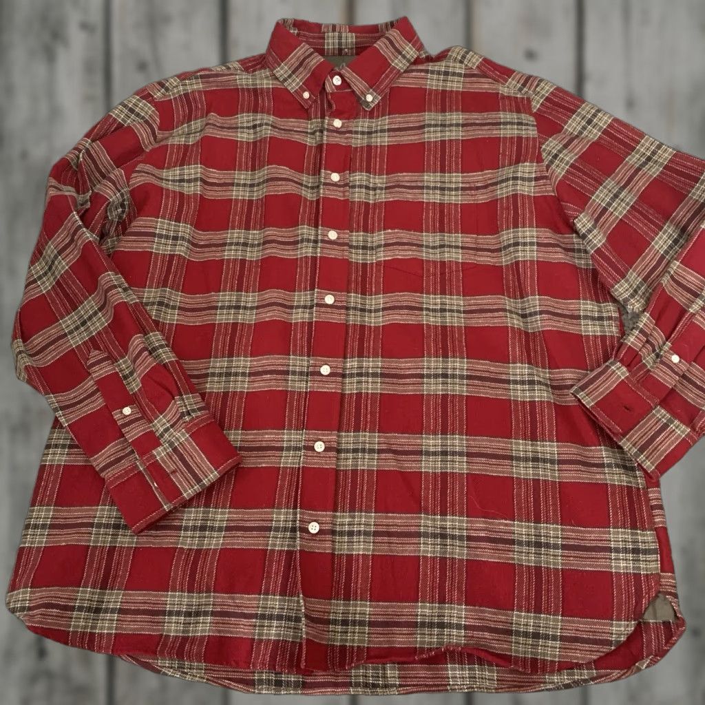 Old Navy Old Navy Shirt Mens XXL Button Down Red Plaid Flannel Brushed Heavier Weight NEW Size US XXL / EU 58 / 5 - 1 Thumbnail