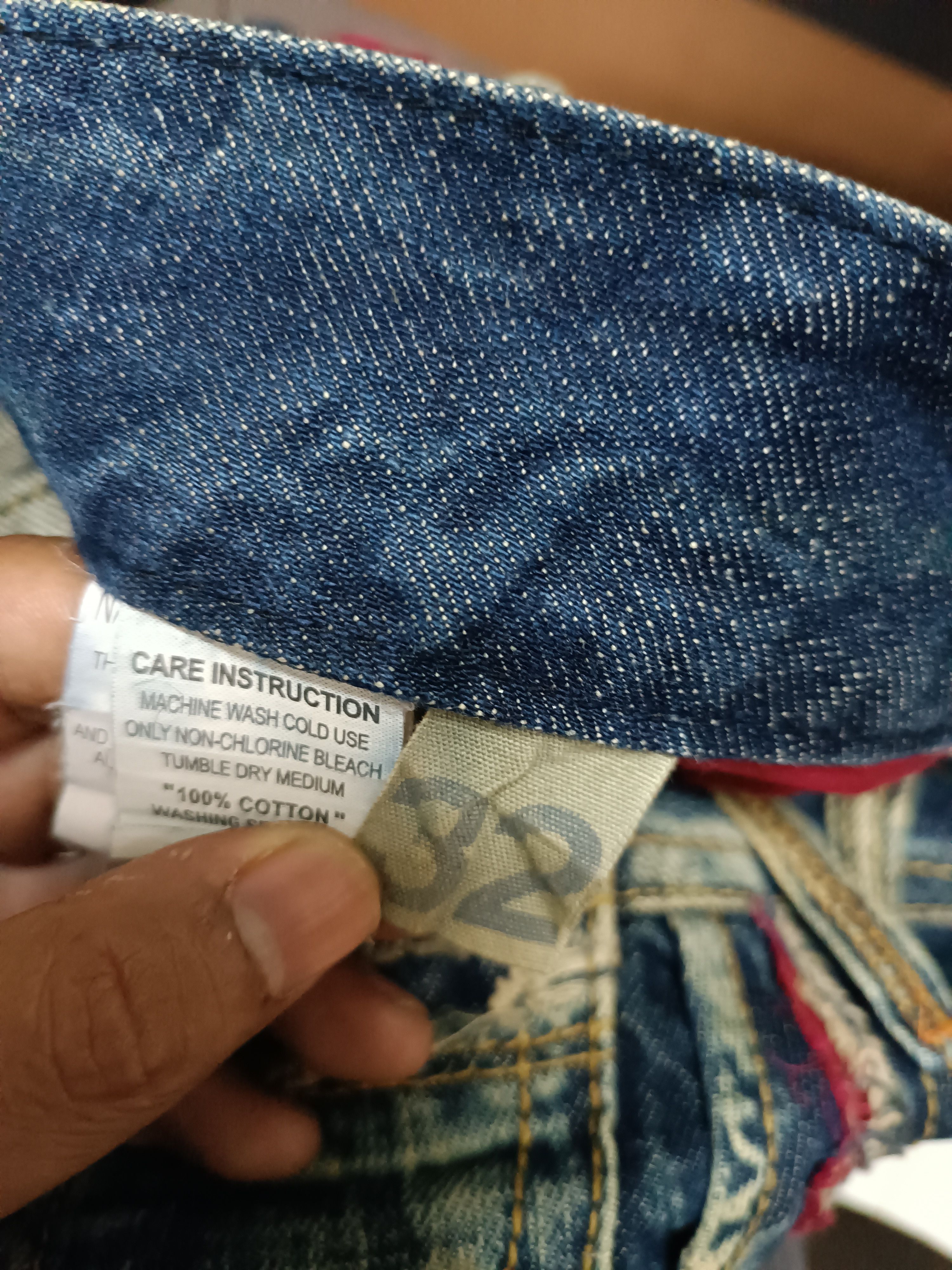 Japanese Brand Lolita Jeans Rusty Wash Whiskers Faded Denim E017 Size US 34 / EU 50 - 15 Thumbnail