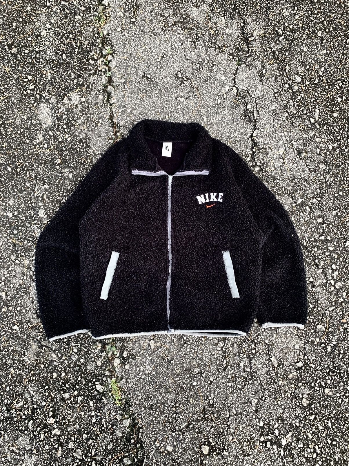 Nike Nike Vaporwave Reversible Fleece Sherpa Jacket Size US M / EU 48-50 / 2 - 1 Thumbnail