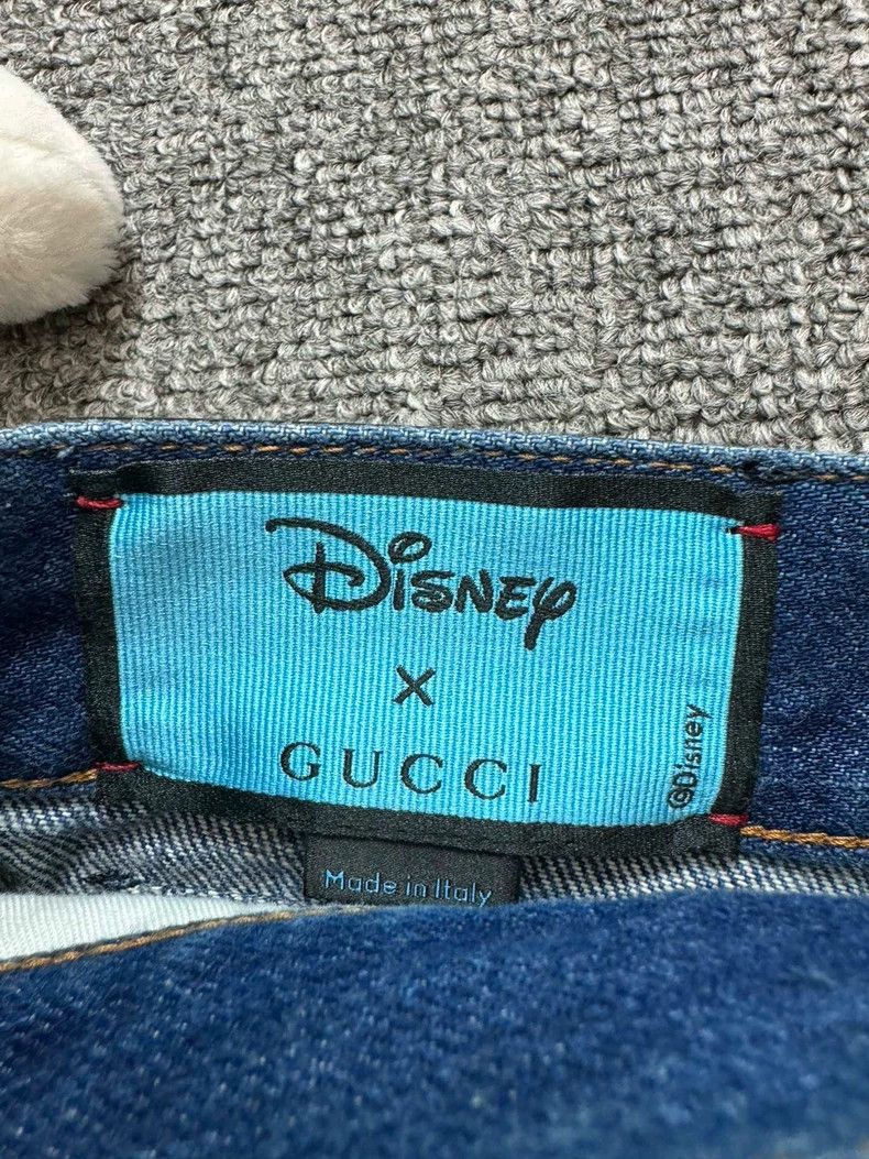 Gucci GucciDisney co-branded blue embroidered Donald Duck washed Size US 26 / EU 42 - 3 Thumbnail