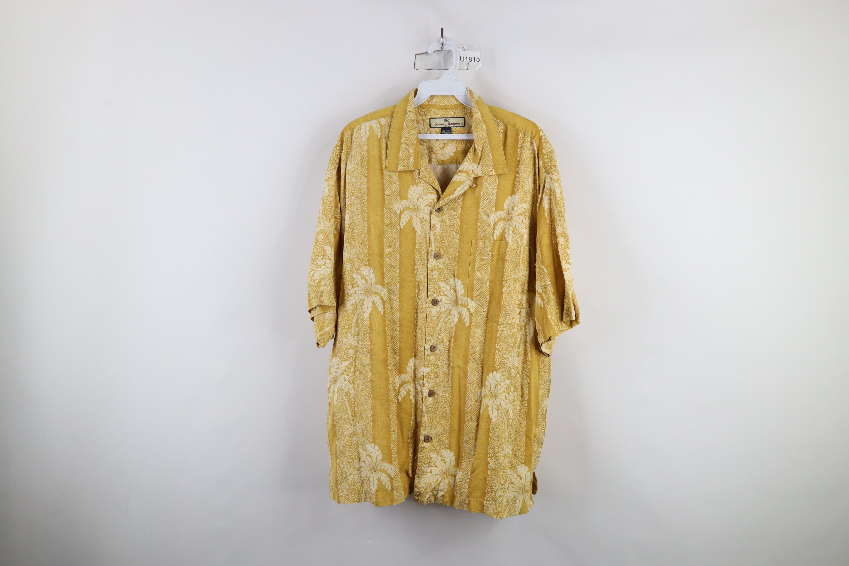 Tommy Bahama × Vintage Vintage 90s Tommy Bahama Looped Collar Hawaiian Button Shirt Size US L / EU 52-54 / 3 - 1 Thumbnail