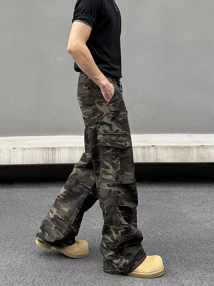 Japanese Brand × Vintage Camouflage Vintage Washed Loose Casual Work Pants Size US 30 / EU 46 - 1 Thumbnail
