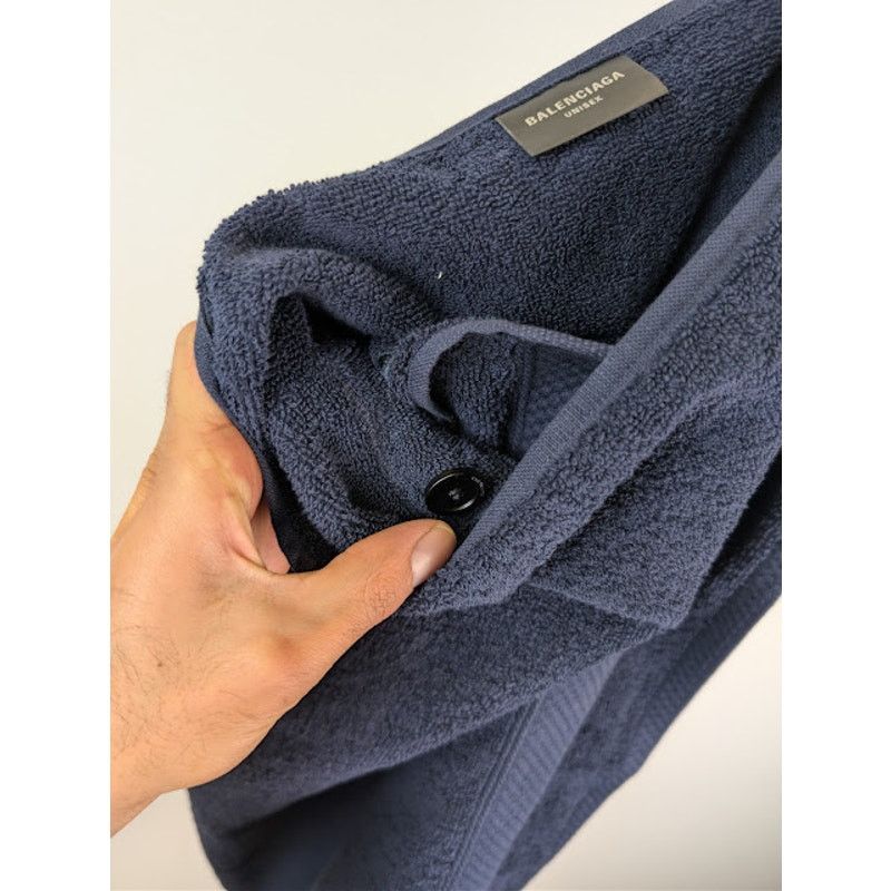 Balenciaga o1rshd1 Size: M / Cotton Skirt Towel in Dark Navy Blue Size 32 - 9 Thumbnail