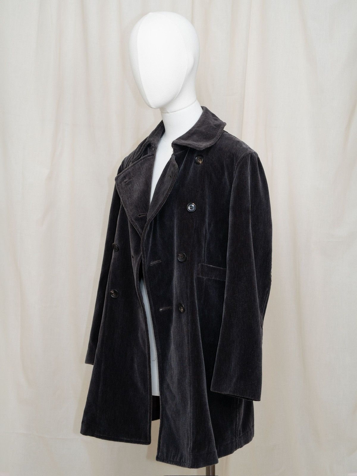Comme des Garcons CDG Robe de Chambre 1998 Velvet Double-Breasted Coat Size M / US 6-8 / IT 42-44 - 2 Thumbnail