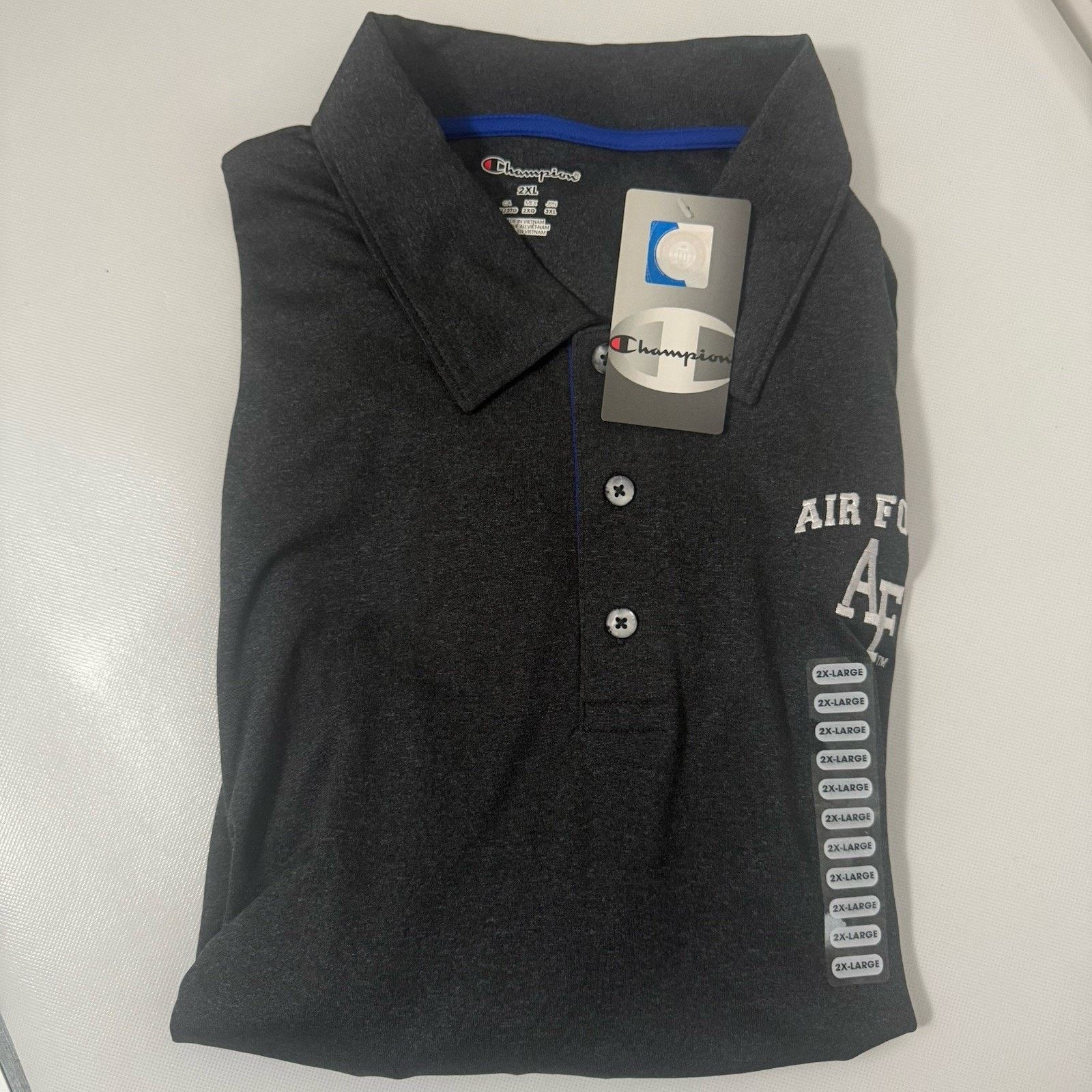 Champion Air Force Falcons Champion Gray Football Golf Sport Polo Size US XXL / EU 58 / 5 - 7 Thumbnail
