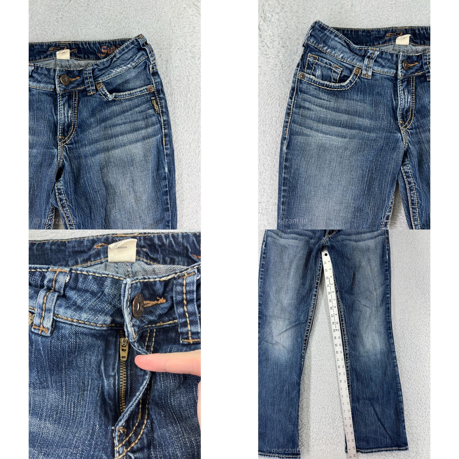 Silver Jeans Co. VINTAGE Silver Jeans Jeans Blue 26 Womens Bootcut Denim Cotton Blend 5-Pocket Size 26" / US 2 / IT 38 - 8 Thumbnail