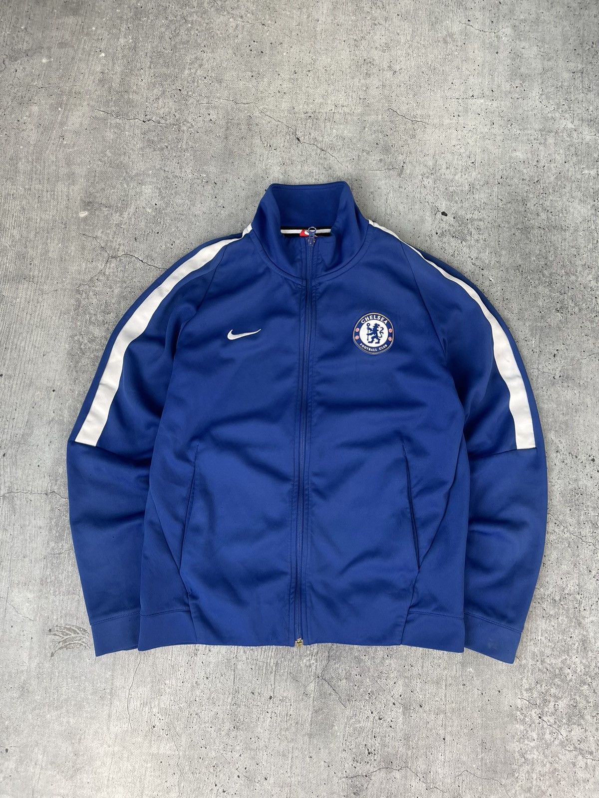 Nike Chelsea Blue Track Training Top Football Soccer