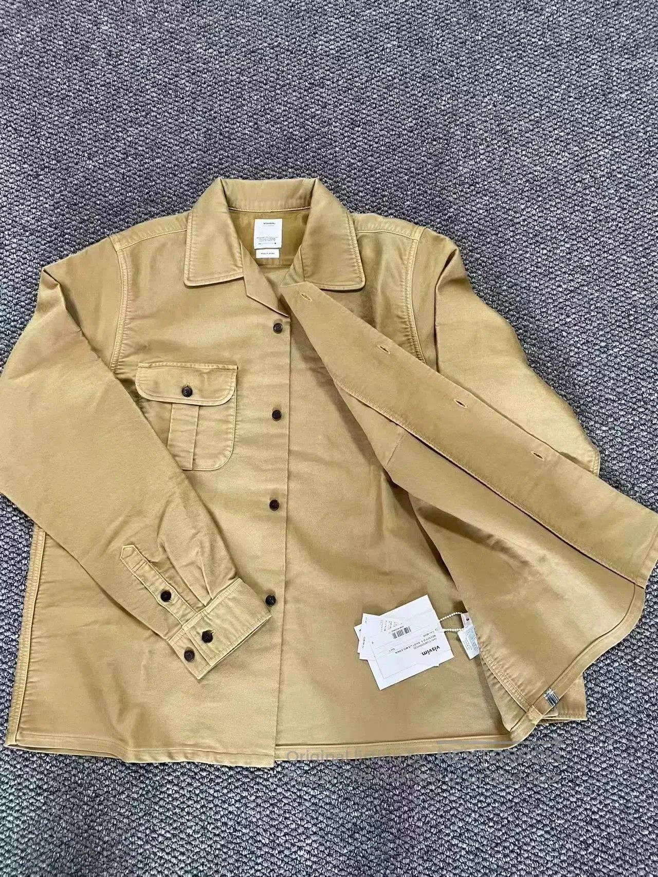 Visvim visvim keesey cotton shirt in beige. Size US M / EU 48-50 / 2 - 2 Thumbnail