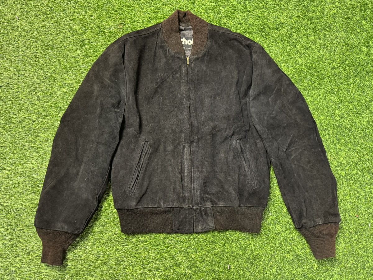Schott schott - suede leather jacket made in usa Size US M / EU 48-50 / 2 - 1 Thumbnail