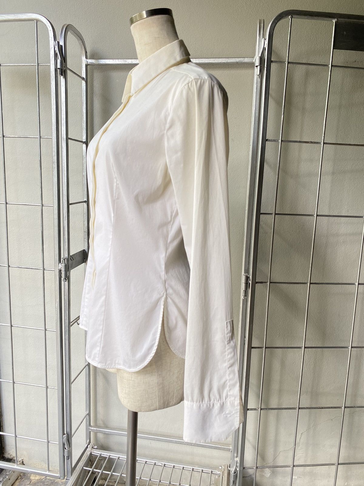 Max Mara Maxmara off white shirt Size XXS / US 00 / IT 34 - 2 Thumbnail