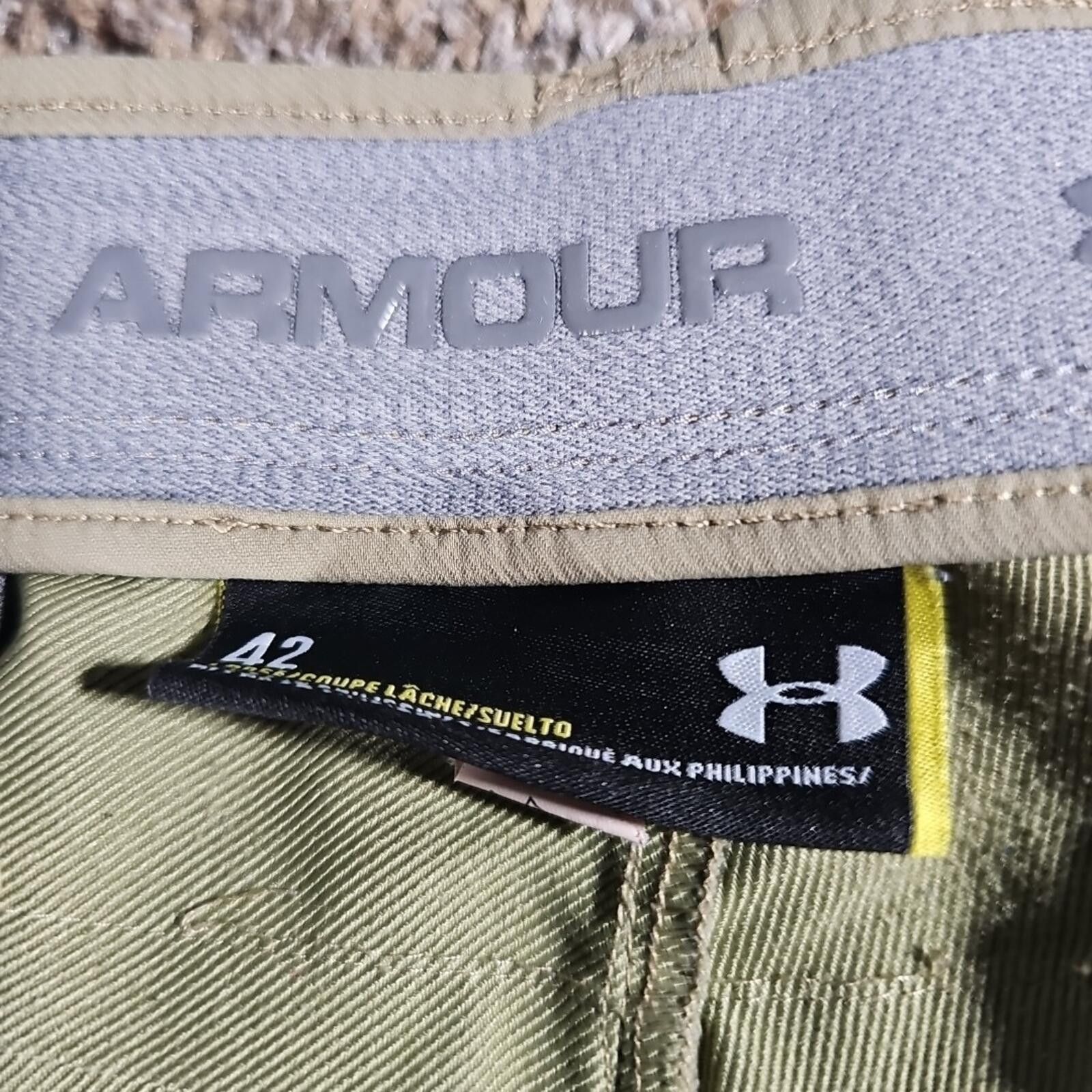 Under Armour Under Armour Sz 42 Khaki Golf Shorts Size US 42 / EU 58 - 3 Thumbnail