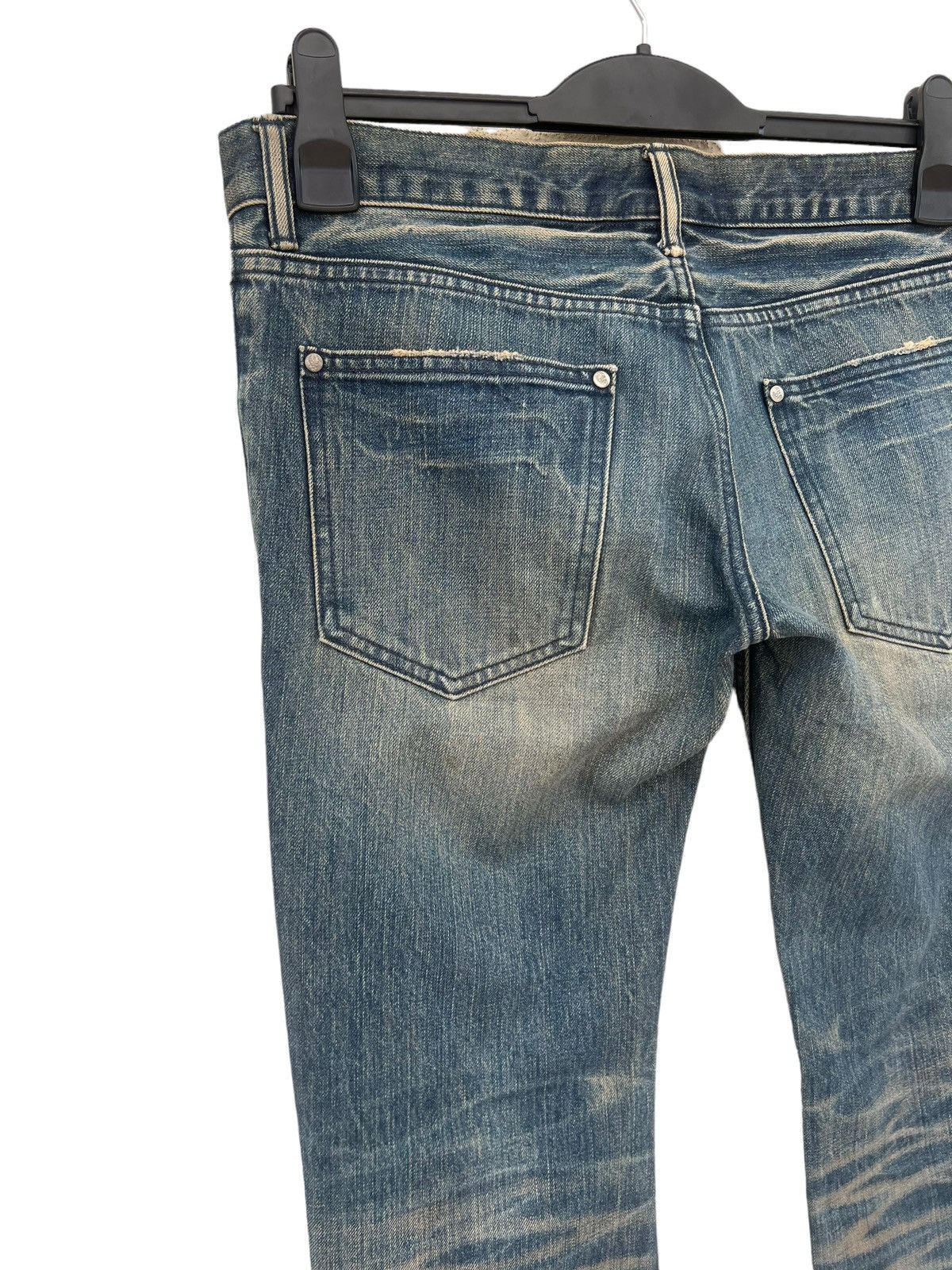 Japanese Brand Vintage Pledge Japan Distressed Muddy Denim Slim Jeans Size US 31 - 16 Thumbnail