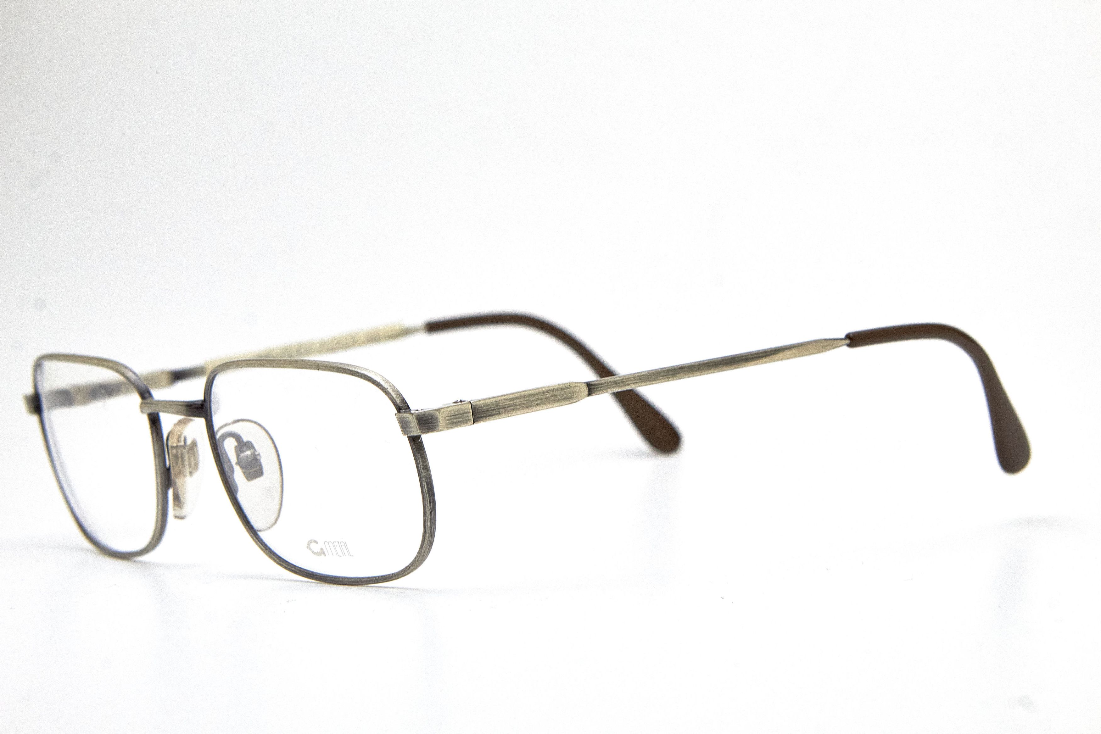 Vintage Old Money GRASSET Brushed Silver Rectangular Quiet Lux Specs Size ONE SIZE - 4 Thumbnail