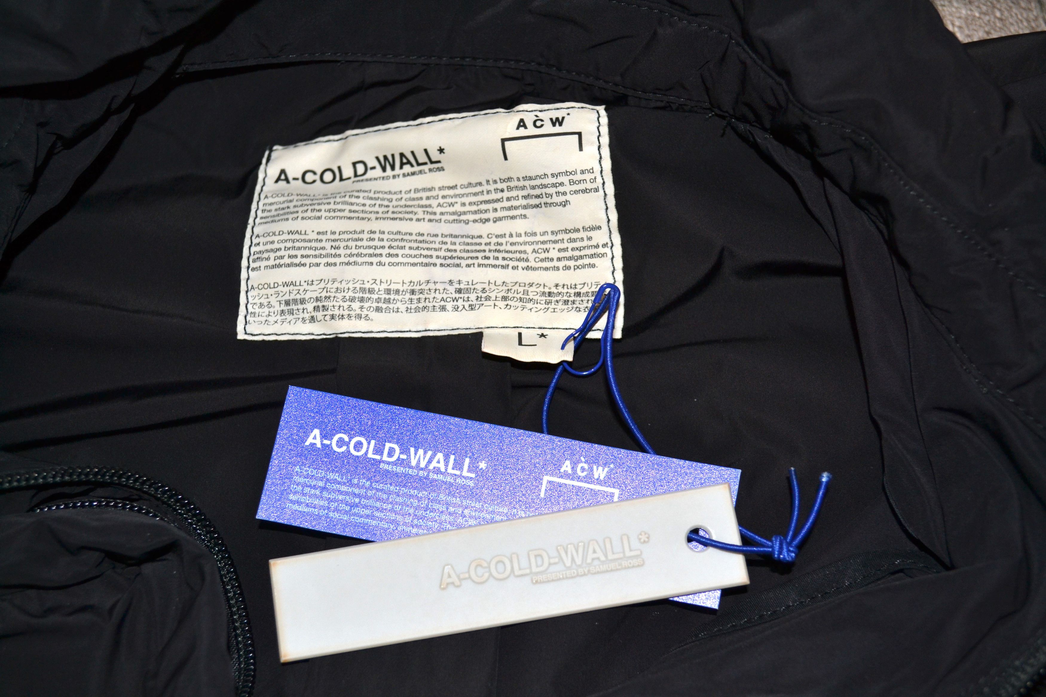 A-COLD-WALL* A-Cold-Wall* Logo Windbreaker Jacket Size US L / EU 52-54 / 3 - 12 Thumbnail