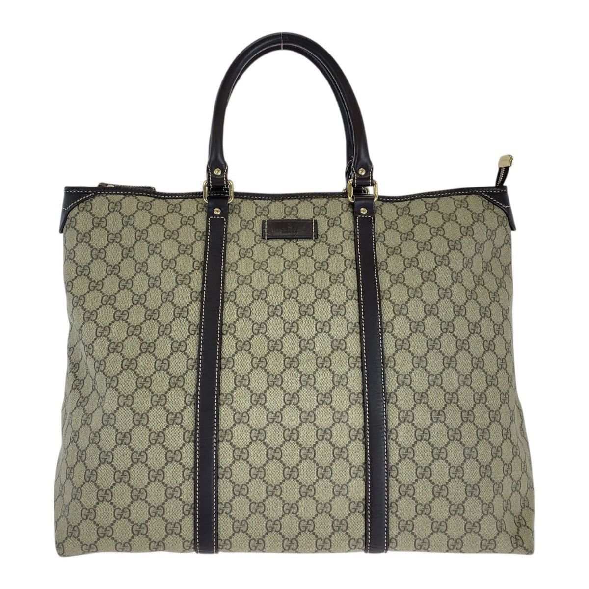 Gucci Gucci GG Supreme Canvas/leather 2Way Tote Bag 201482 Canvas Shoulder Bag 201482 in Beige