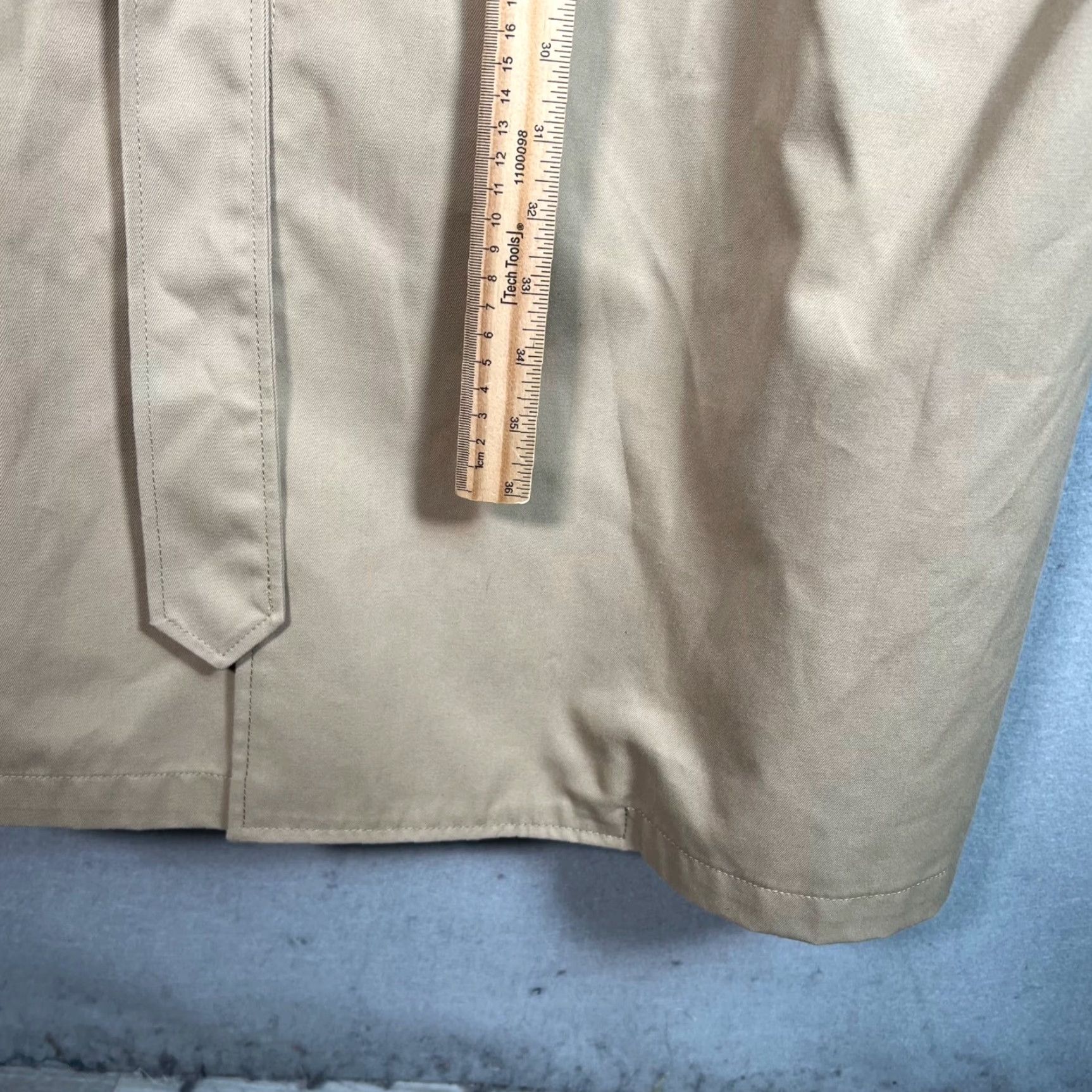 J.Crew J.CREW Ludlow Icon Mens Size Large Khaki Trench Coat Double-Breasted Belted Size US L / EU 52-54 / 3 - 7 Thumbnail