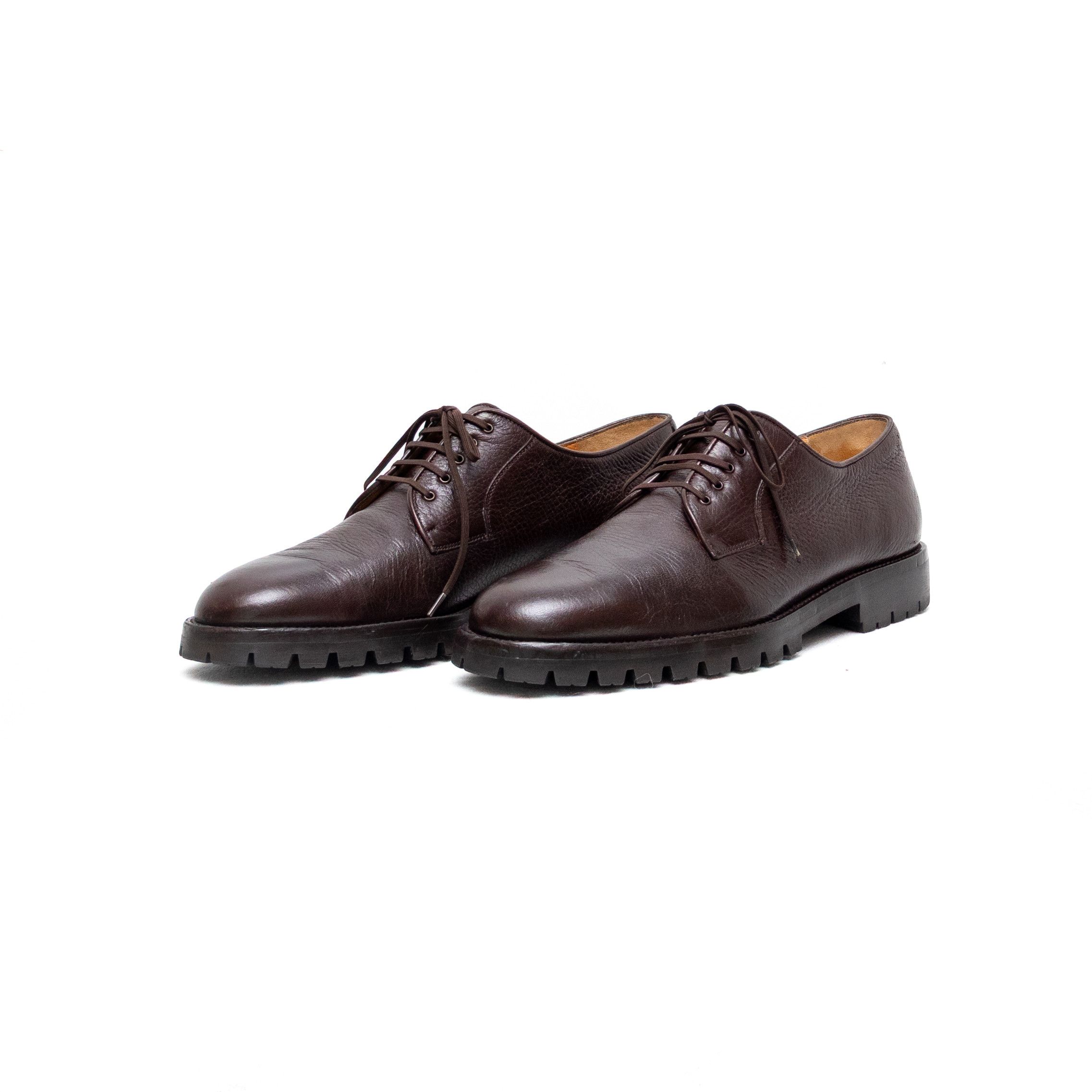 Salvatore Ferragamo Salvatore Ferragamo Brown Leather Derby Shoes US 9D Lug Sole Size US 9 / EU 42 - 6 Thumbnail