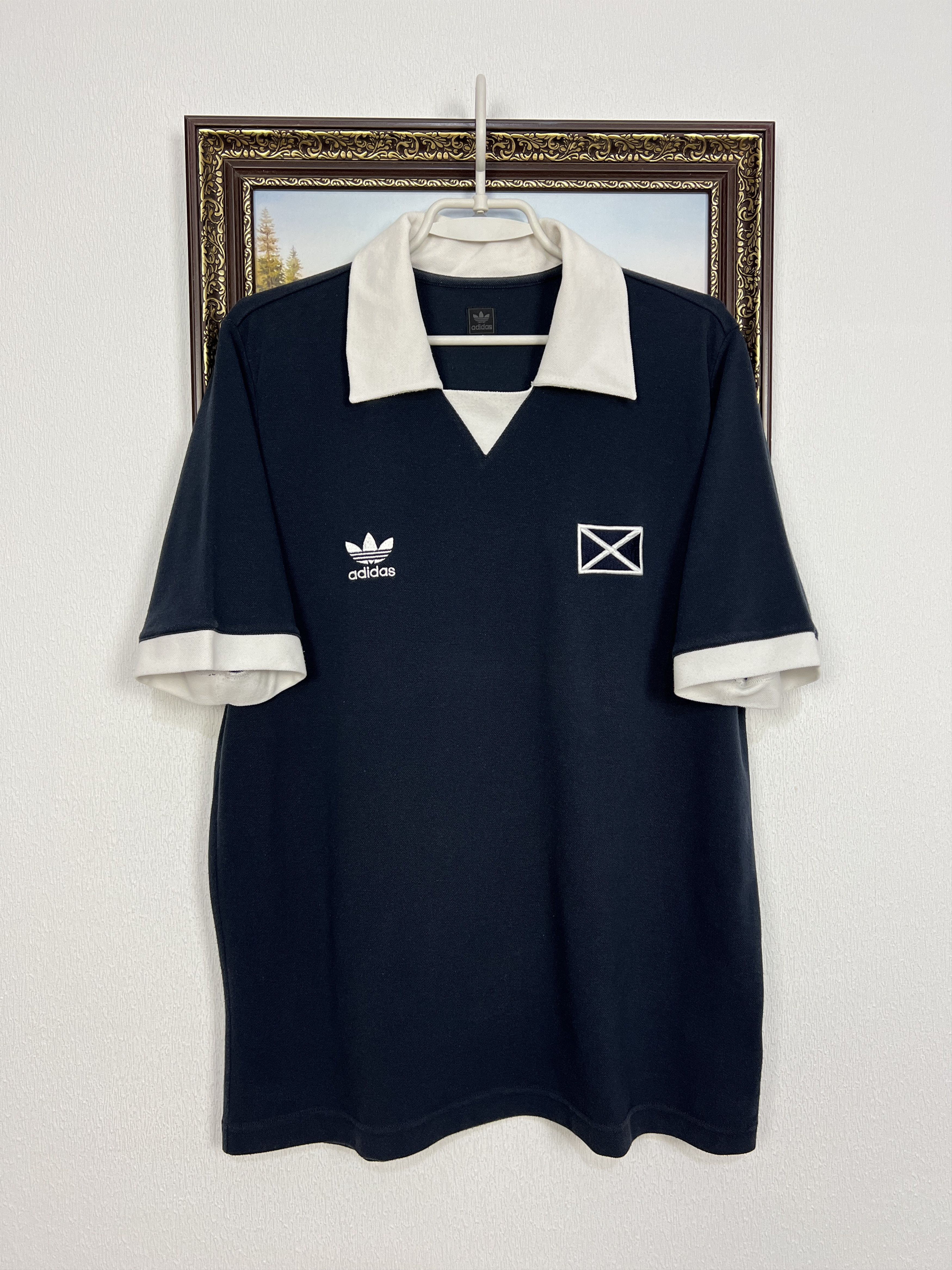 Vintage Originals Scotland Football Polo Shirt Soccer Jersey
