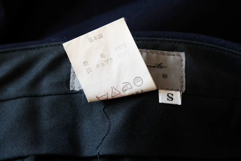 Yohji Yamamoto Yohji Yamamoto size s 88AW Dark Blue Straight Leg Wool Pan Size US 28 / EU 44 - 6 Thumbnail