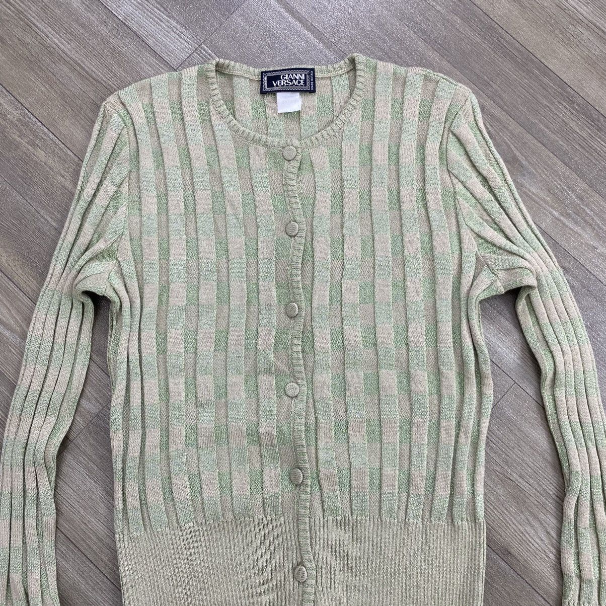 Versace Vintage Gianni Versace Italy Knit Cardigans Italian Design Size US S / EU 44-46 / 1 - 2 Thumbnail