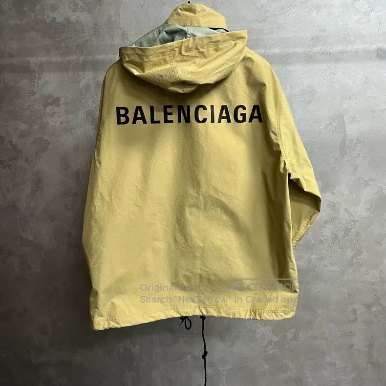 Balenciaga Balenciaga Beige hooded logo letter print long sleeve Size XXS / US 00 / IT 34 - 5 Thumbnail