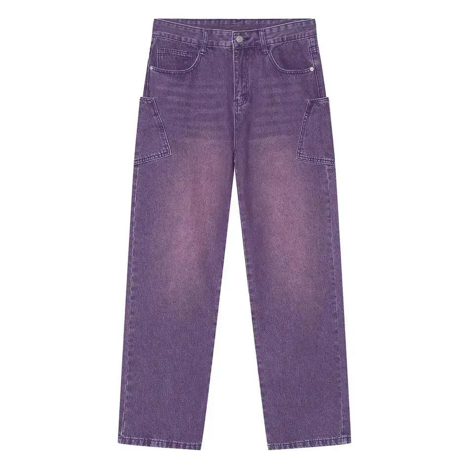 Japanese Brand Loose straight leg hip-hop jeans Size US 32 / EU 48 - 3 Thumbnail
