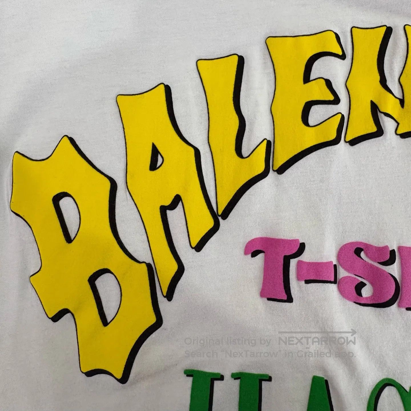 Balenciaga Balenciaga size2 White rainbow-printed lettered short-sleev Size XS / US 0-2 / IT 36-38 - 6 Thumbnail
