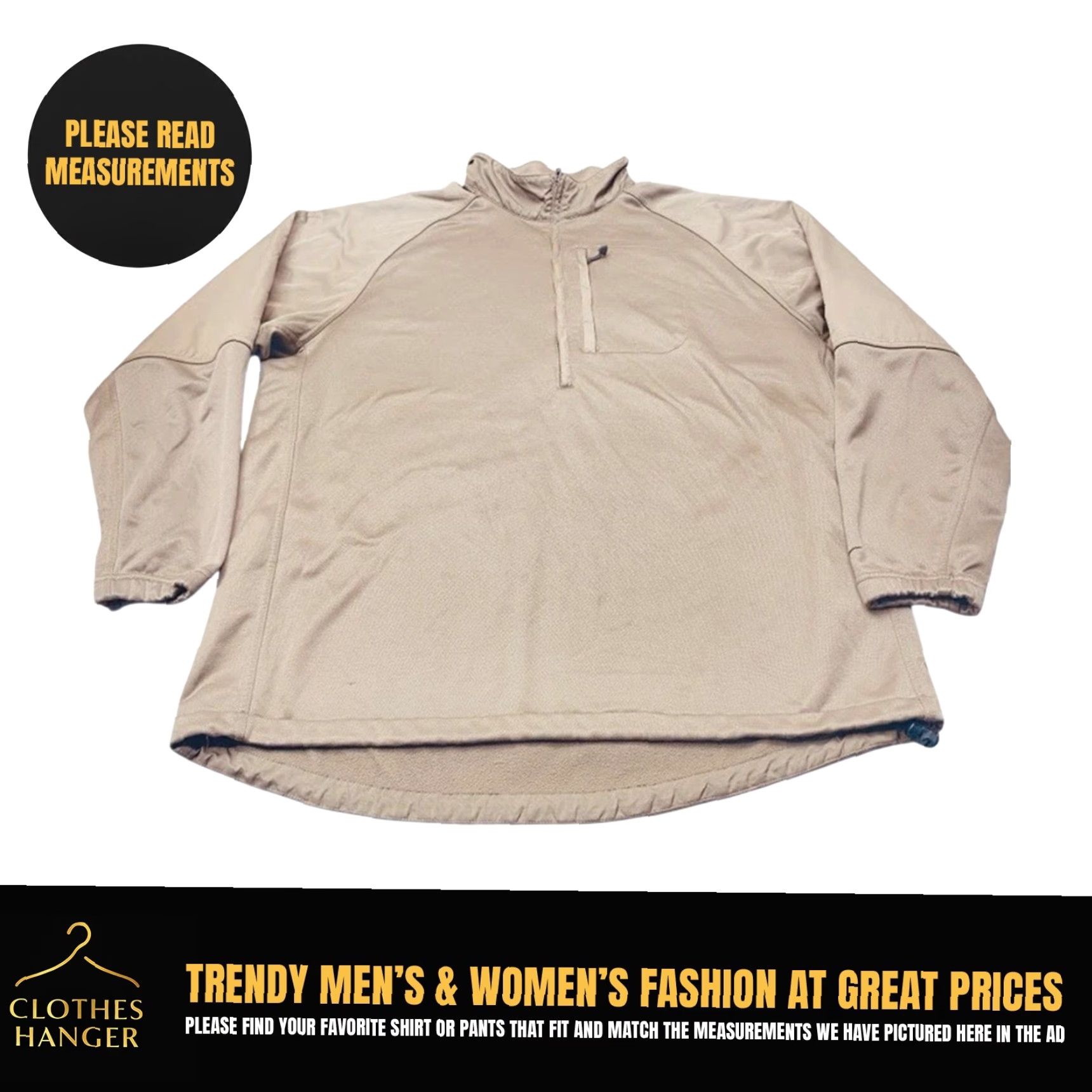 Nike VINTAGE Nike Golf Therma-Fit 1/2 Zip Fleece Pullover Mens XL Brown Chest Pocket 8253 Size US XL / EU 56 / 4 - 2 Thumbnail