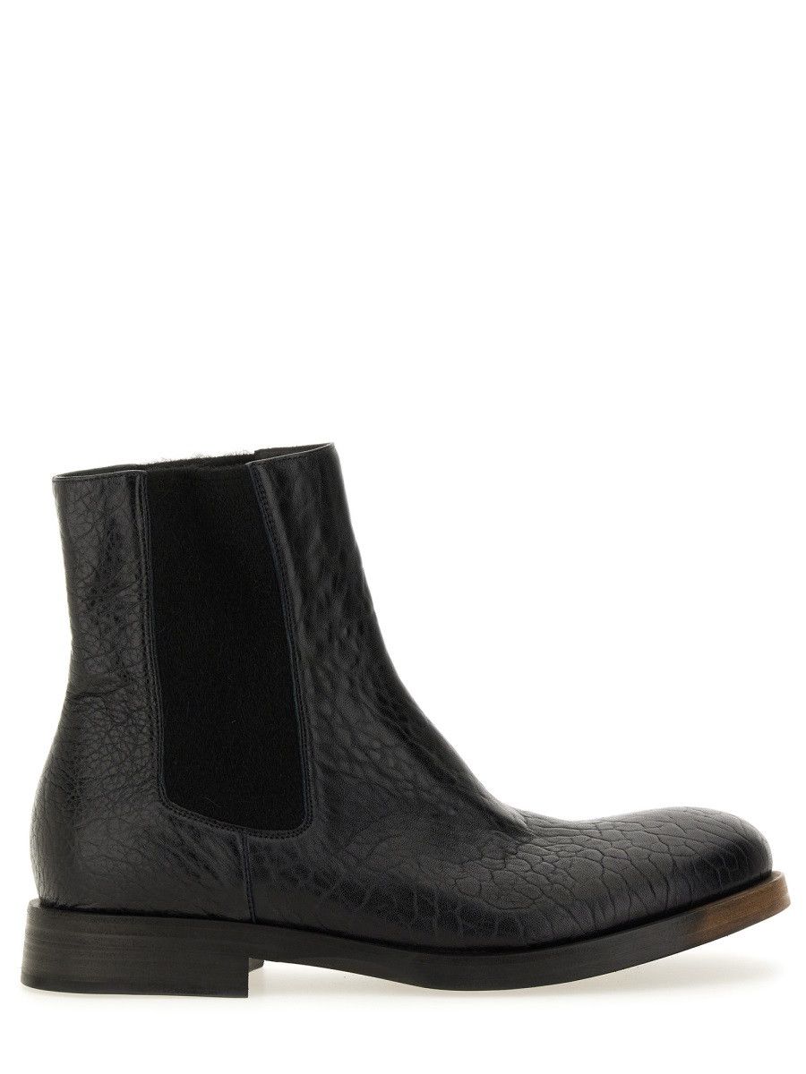 Uma Wang UMA WANG LEATHER BOOT - BLACK (IT 44) Size US 11 / EU 44 - 1 Thumbnail