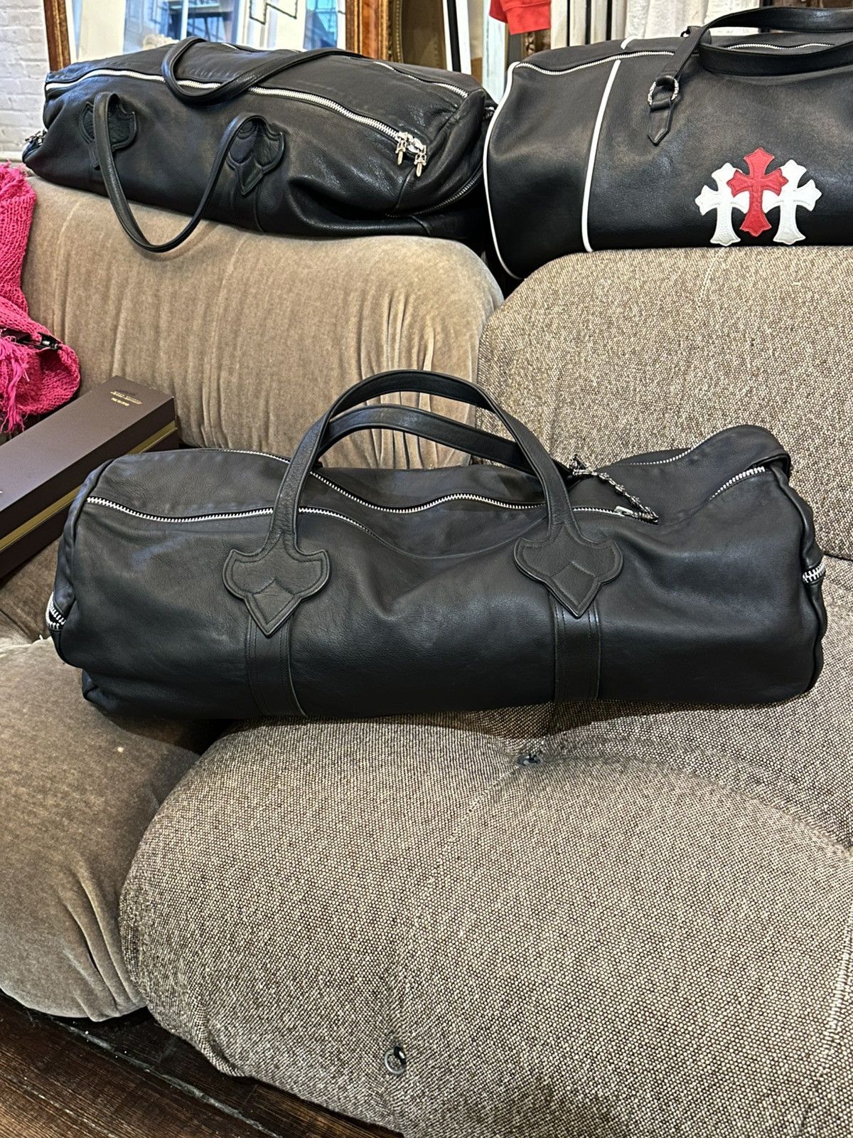 Chrome Hearts CHROME HEARTS LEATHER PATCHED CROSS DUFFLE Size ONE SIZE - 10 Thumbnail
