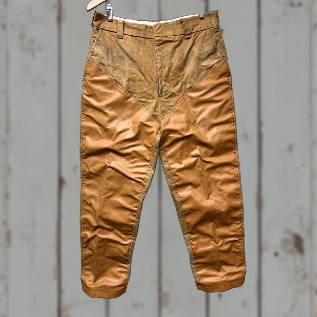 Doublet VINTAGE Duxbak Pants Workwear Mens Brown 32x31 Double Knee Rainproofed Cloth Carpenter Inseam 31 New? Size US 32 / EU 48 - 1 Thumbnail
