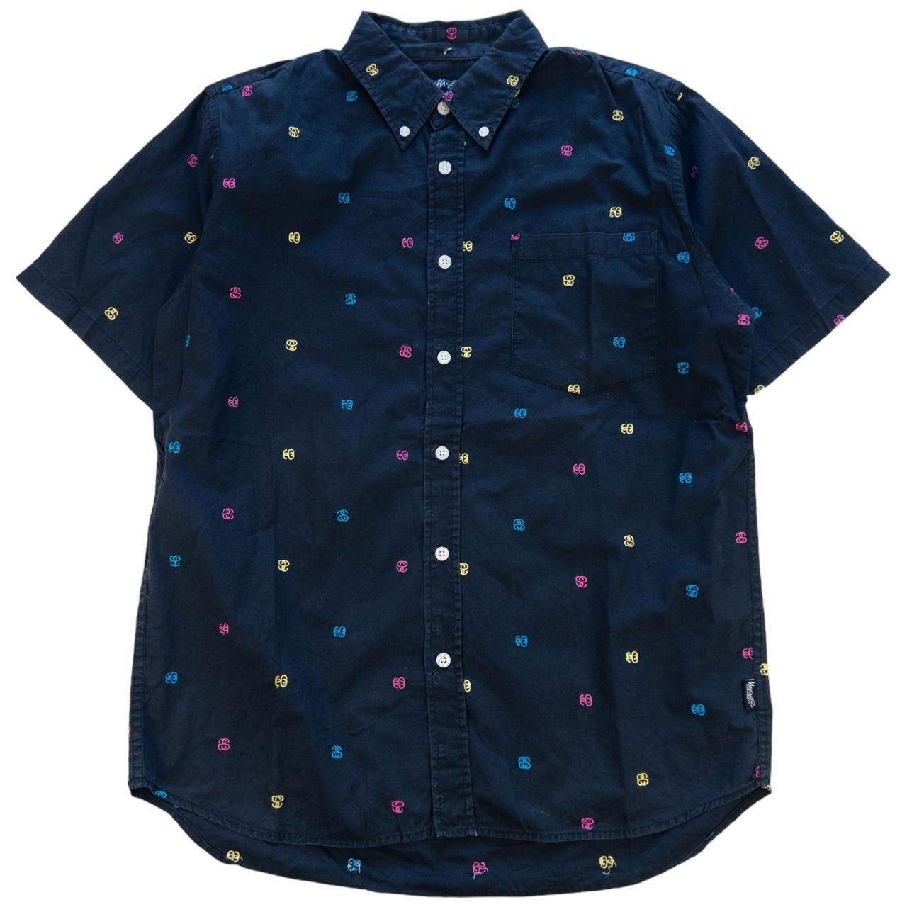 Stussy Vintage Stussy Monogram Short Sleeve Shirt Size M Size US M / EU 48-50 / 2 - 1 Thumbnail