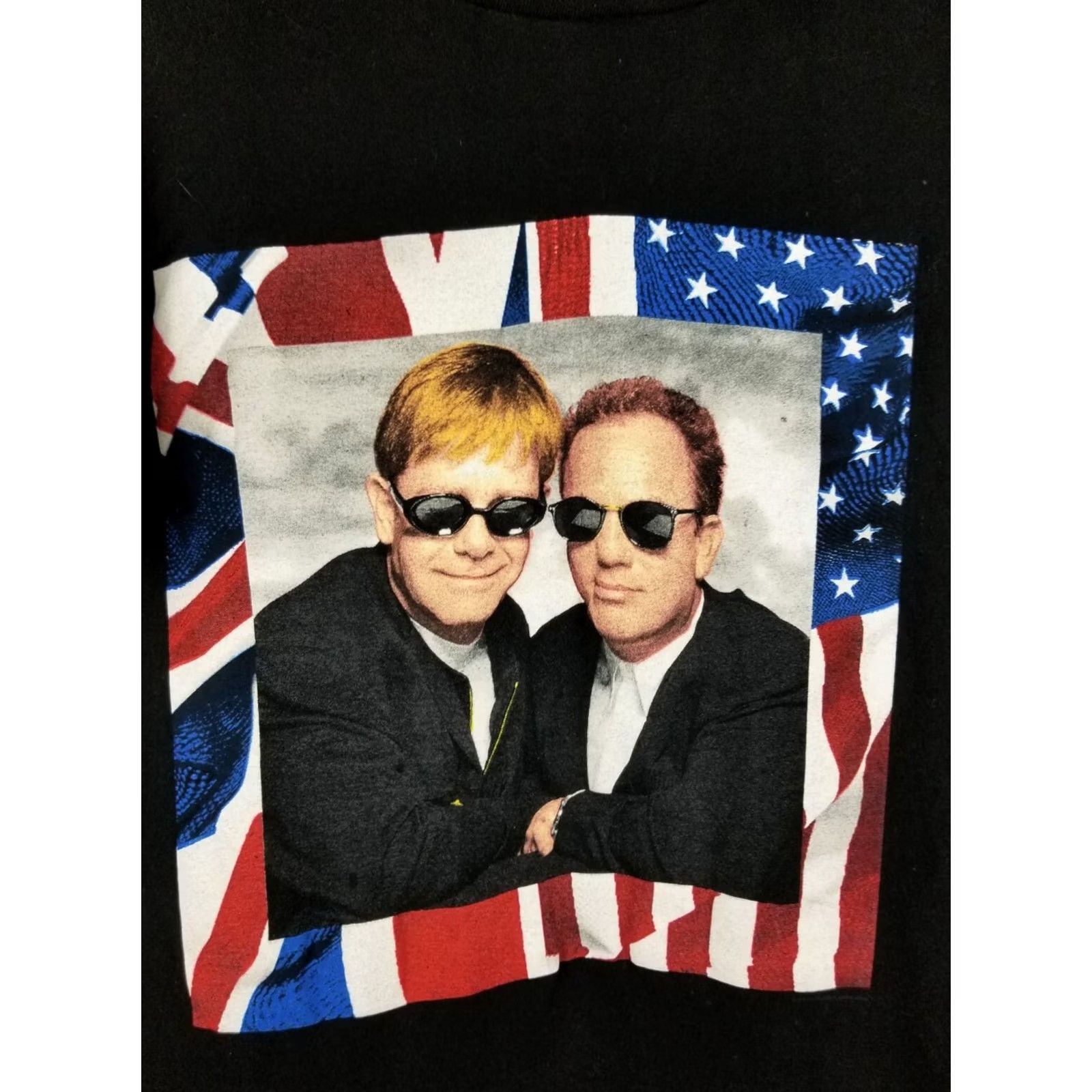 Vintage VINTAGE Elton John & Billy Joel Rock Tour Black T-SHIRT XLARGE MINTY Shirt Mens XL Black 1994 Rock Tour Vintage 90s Concert tee Size US XL / EU 56 / 4 - 2 Thumbnail