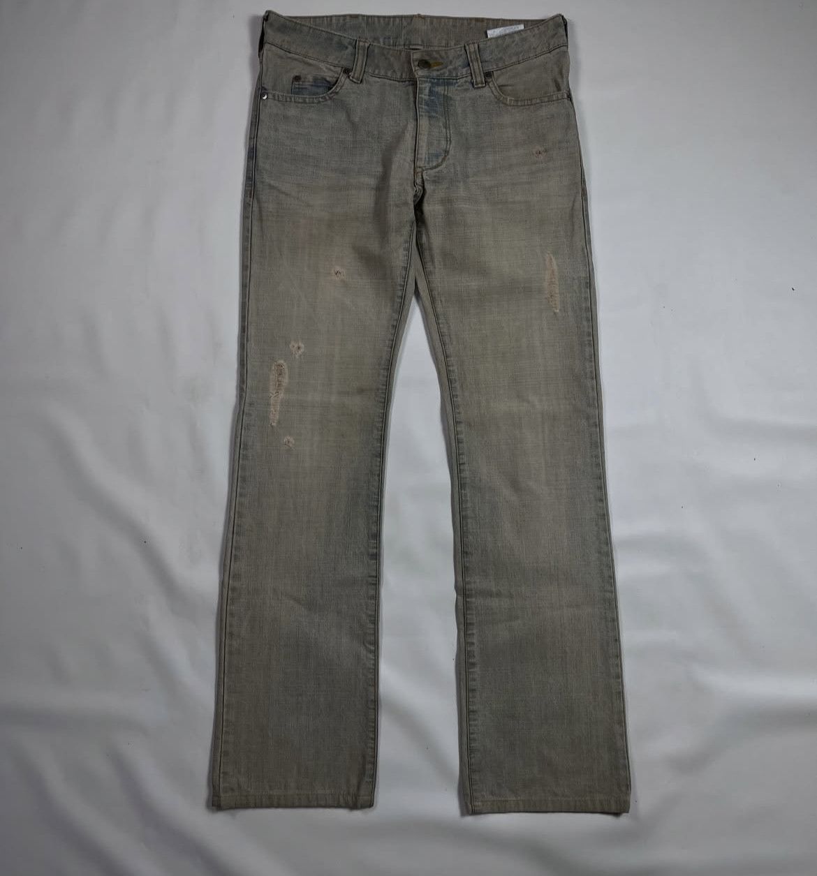 Katharine Hamnett London 2000s Katharine Hamnett London Distressed Mud Wash Jeans y2k Size US 30 / EU 46 - 1 Thumbnail