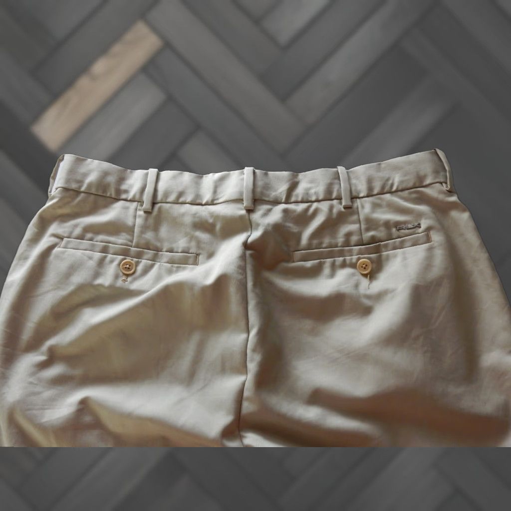 RLX Ralph Lauren RLX Pants Men Size 34x30 Beige Flat Front Khakis Golf Polyester Mens Size US 34 / EU 50 - 1 Thumbnail