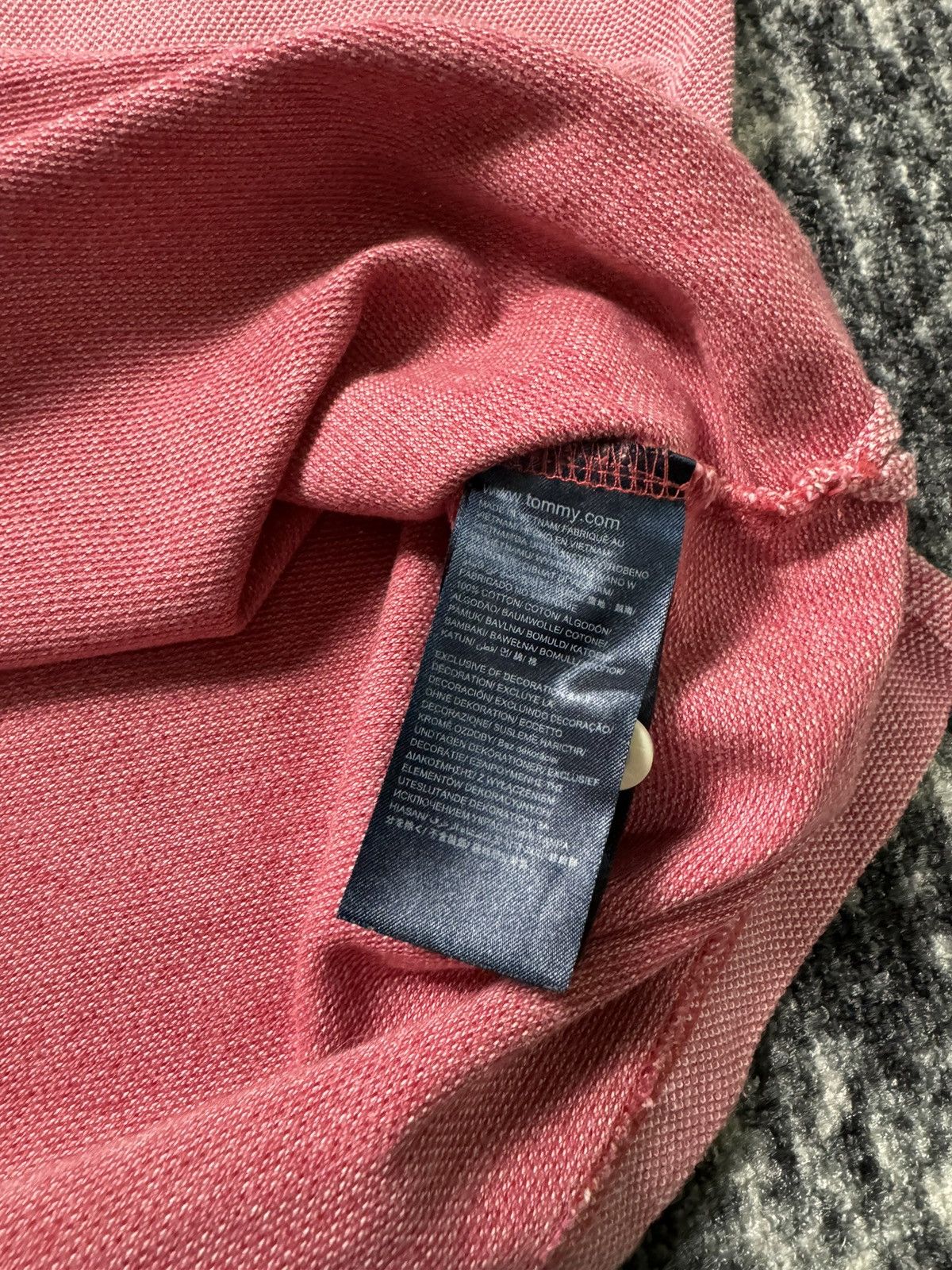 Tommy Hilfiger Vintage Tommy Hilfiger Polo Shirt Rugby Pink Size US M / EU 48-50 / 2 - 5 Thumbnail
