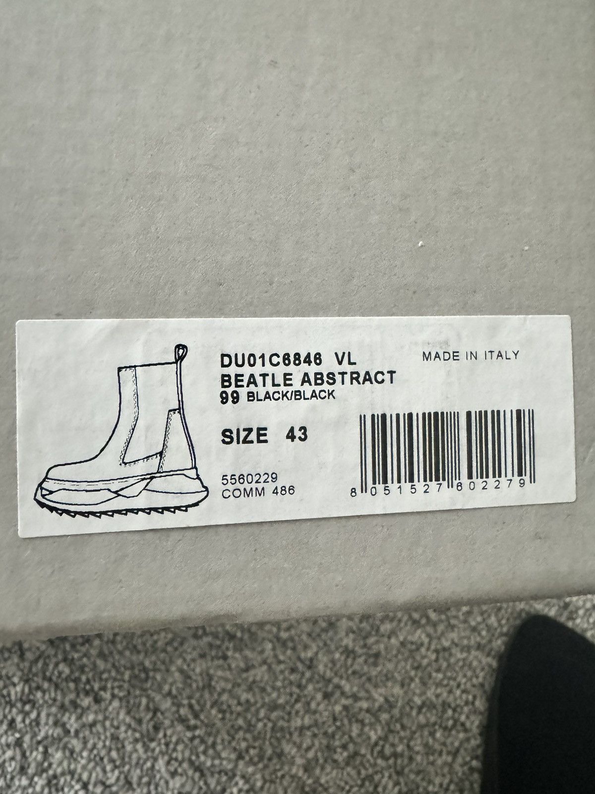 Rick Owens Drkshdw Rick Owen’s Drkshdw Beetle boot Size US 10 / EU 43 - 15 Thumbnail
