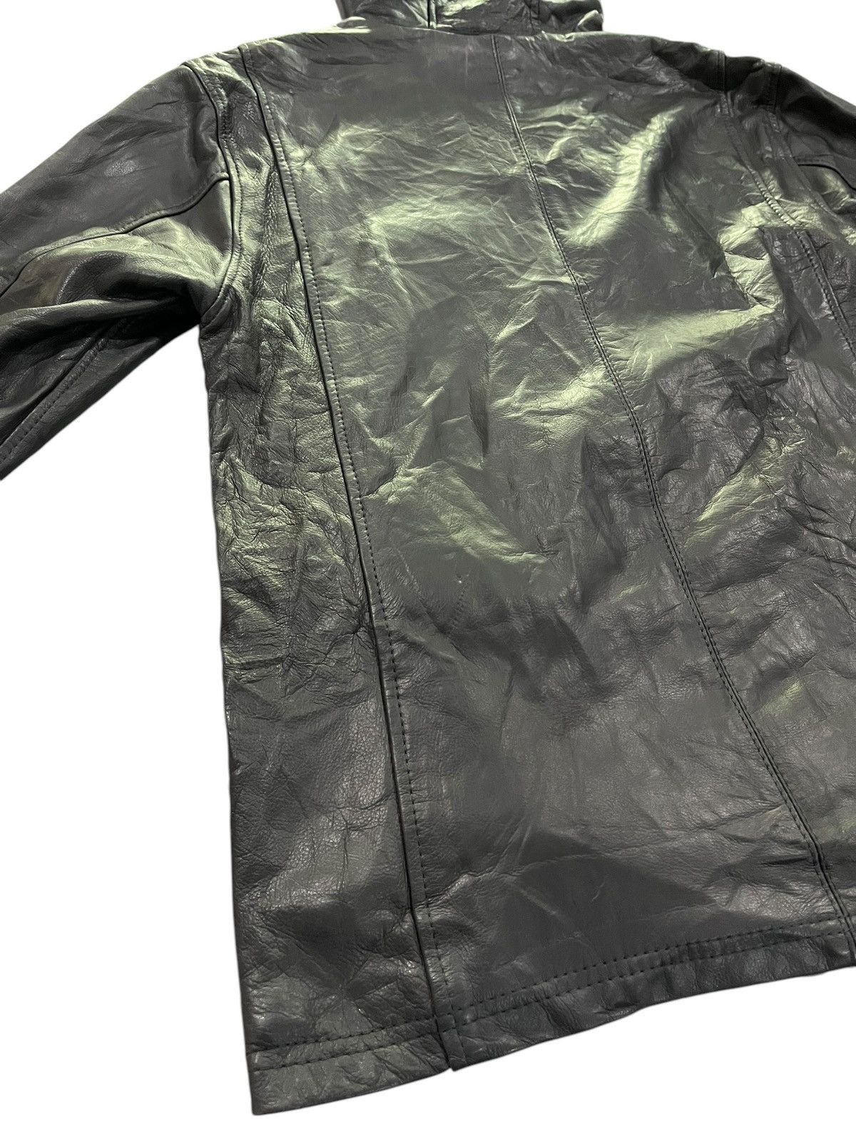 Genuine Leather Shama Do Less Code Japan Cowhide Leather Jacket Hoodie Size US S / EU 44-46 / 1 - 12 Thumbnail