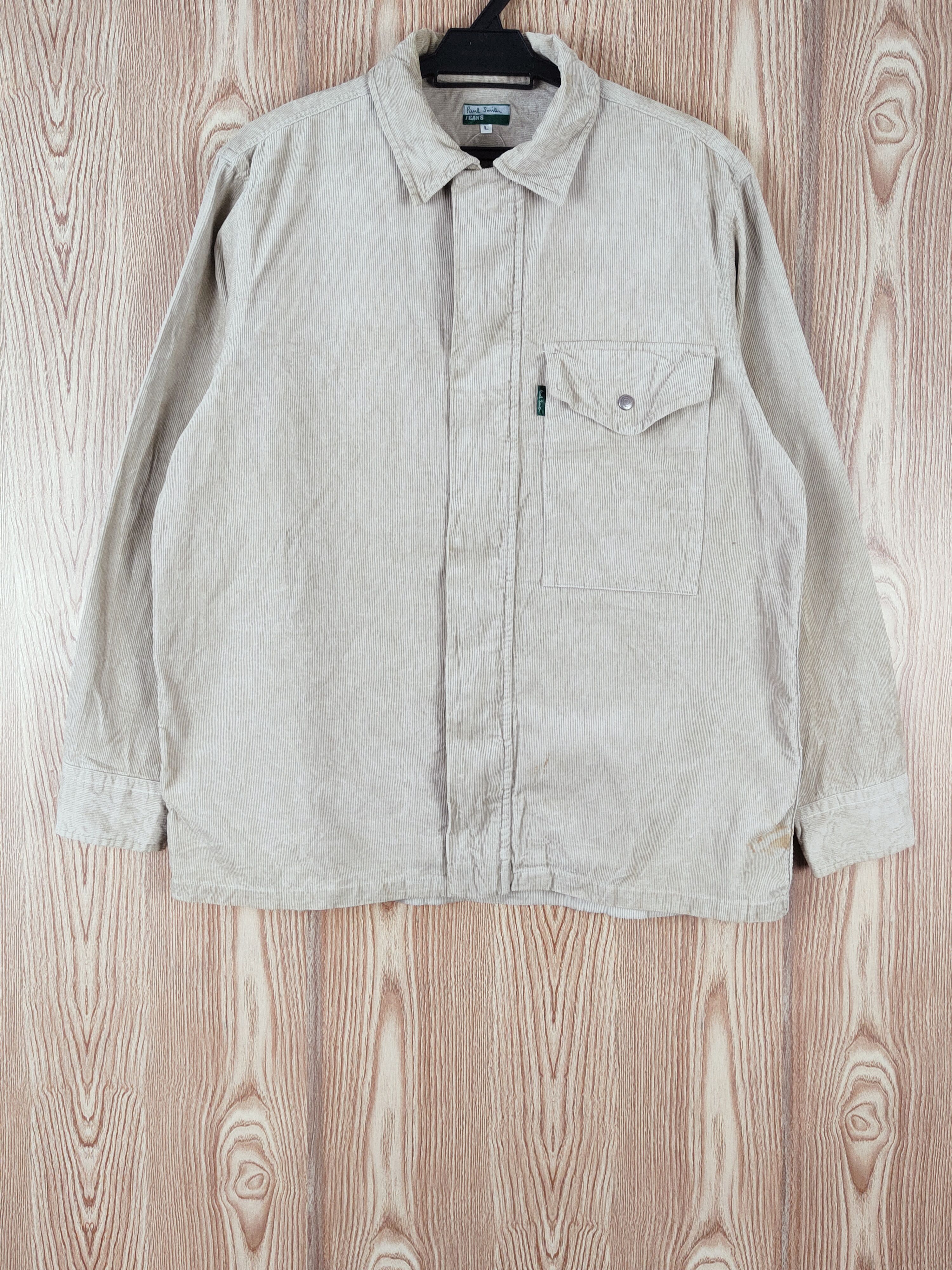 Paul Smith Beige Corduroy Button Up Shirts #W166