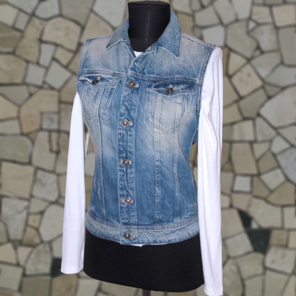 G-Star G-Star Raw women waistcoat denim Size S Blue Size 28" / US 6 / IT 42 - 1 Thumbnail