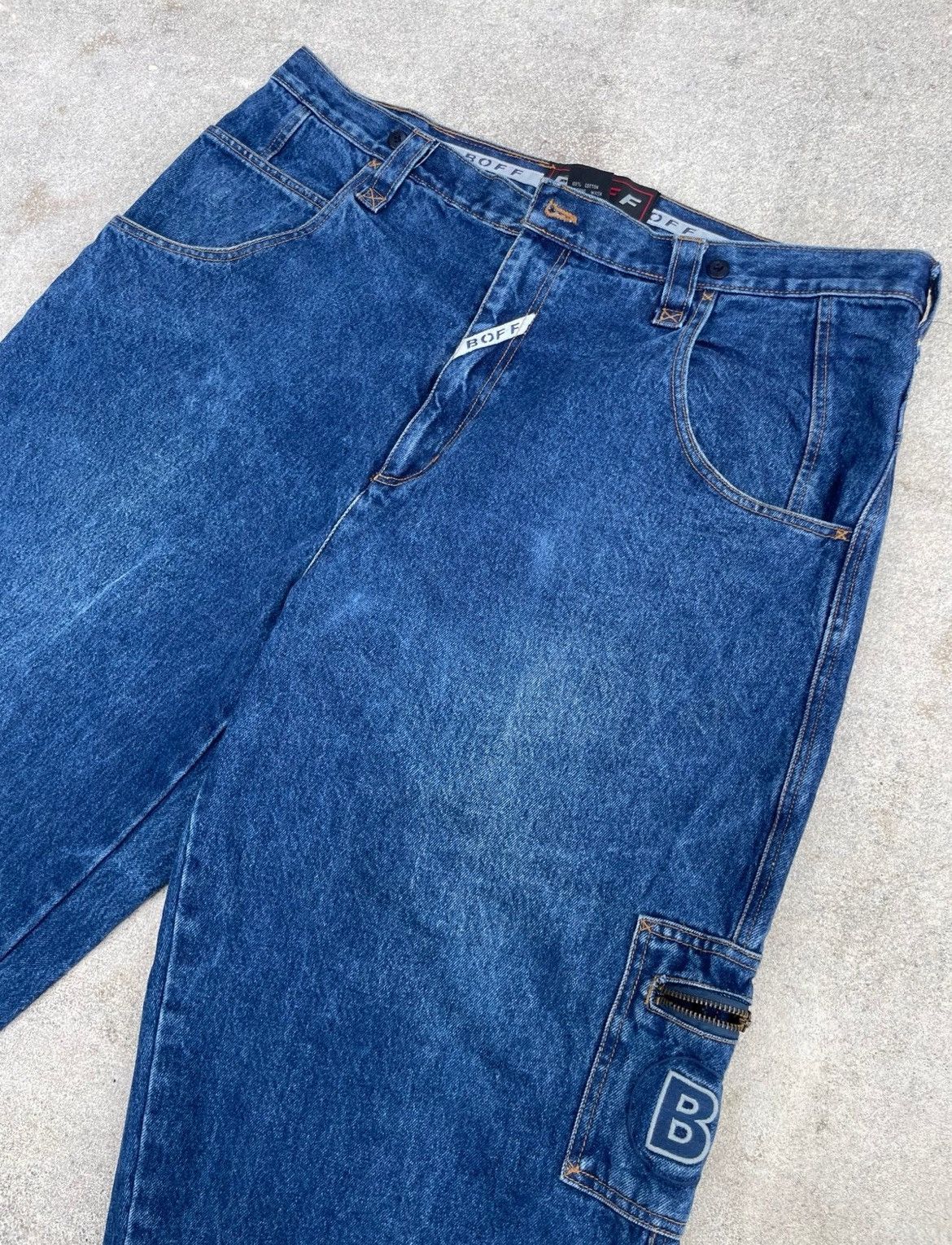 Other Vintage BOFF Workwear Denim Jeans 40x48.5 Made in Taiwan Size US 40 / EU 56 - 2 Thumbnail