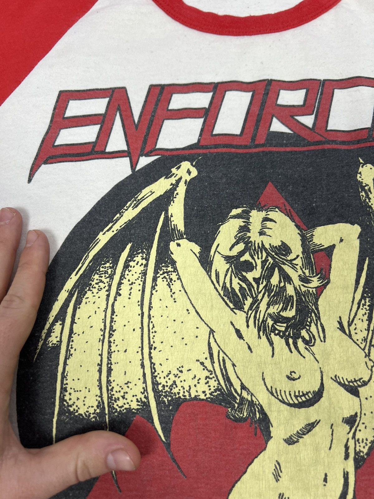 Fruit Of The Loom Enforcer The Black Angel Band T-shirt Cotton Men's Size US M / EU 48-50 / 2 - 8 Thumbnail