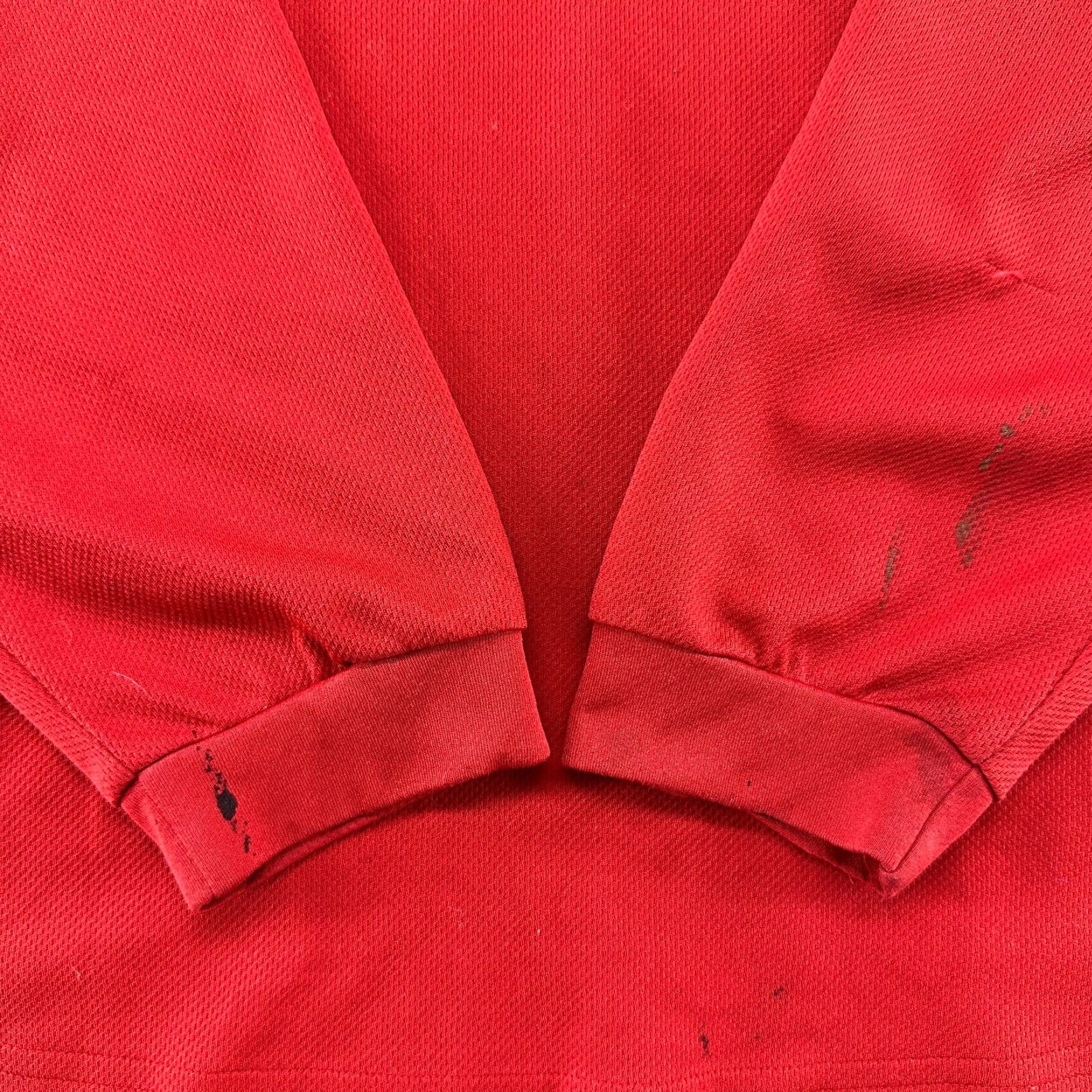 Aerosmith **VINTAGE Aerosmith Red Men Long Sleeve Spellout Jersey 90s** User: VINTAGE Aerosmith Red Men Long Sleeve Spellout Jersey 90s Size US L / EU 52-54 / 3 - 2 Thumbnail