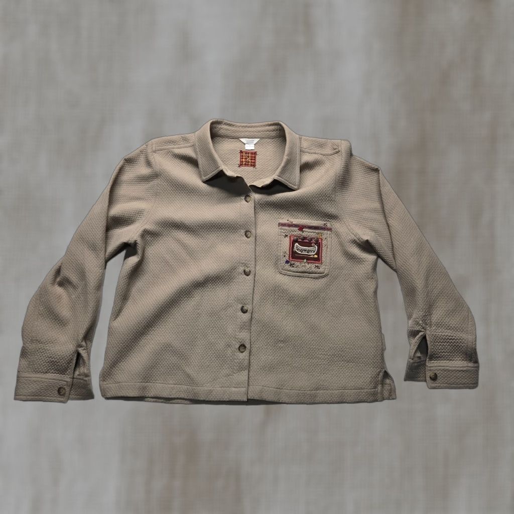 Vintage Christopher & Banks Jacket Adult XL Brown Fall Casual Womens Size XL / US 12-14 / IT 48-50 - 1 Thumbnail
