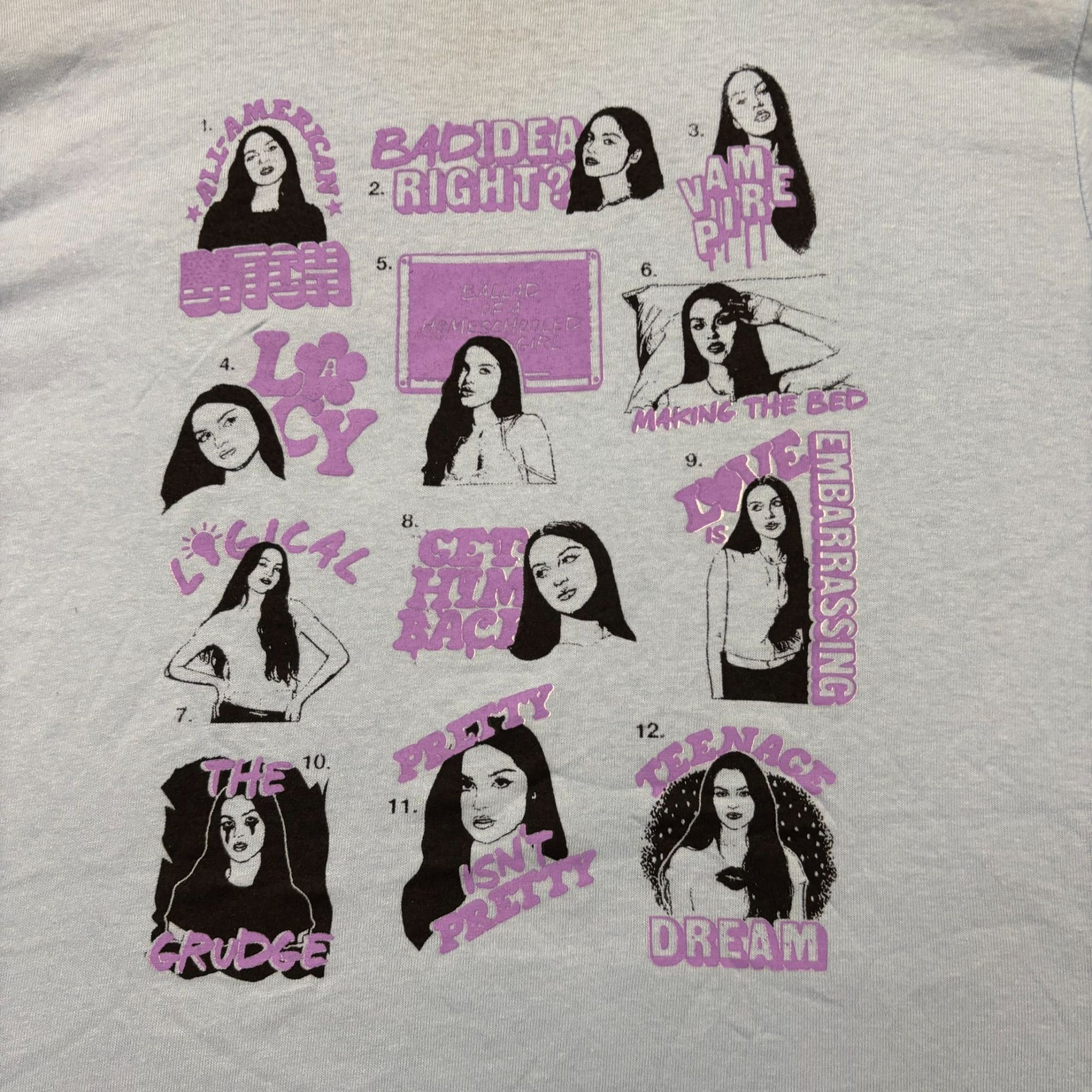 Other Olivia Rodrigo Guts World Tour Setlist Sketch Pop Rock Tee L Size L / US 10 / IT 46 - 2 Thumbnail