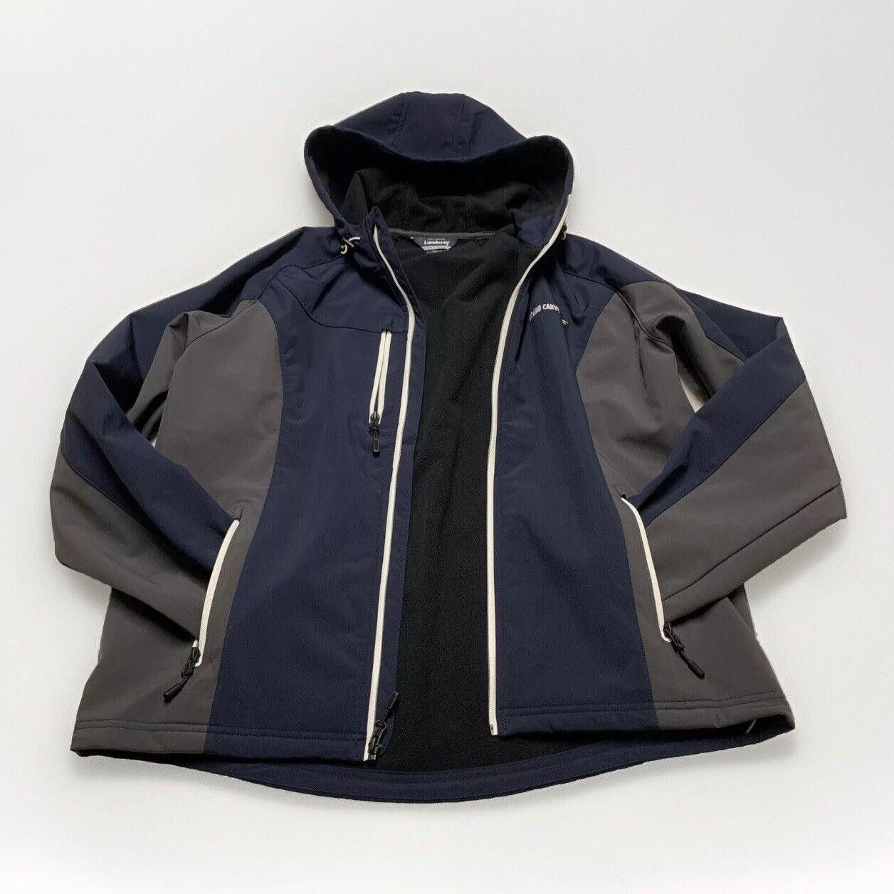 Other Landway Men's Medium Navy/Gray Soft Shell Fleece Golf Jacket Size US M / EU 48-50 / 2 - 6 Thumbnail