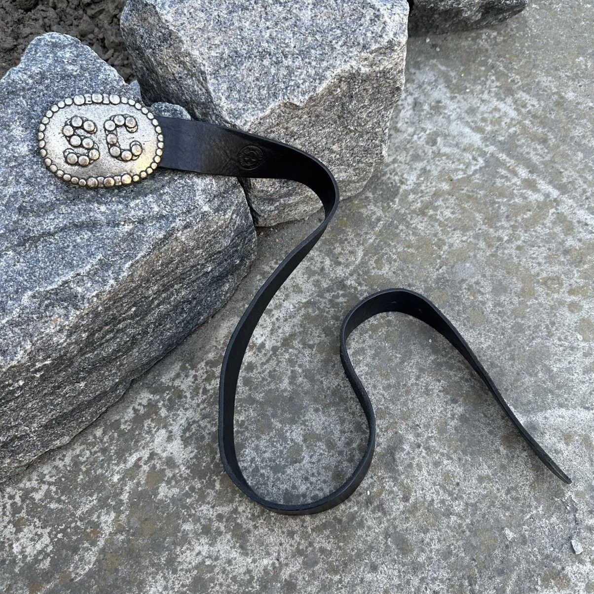 Hypebeast × Japanese Brand Vintage Japanese Style SC Leather Belt Hype Rare Cowboy Y2K Size ONE SIZE - 1 Thumbnail