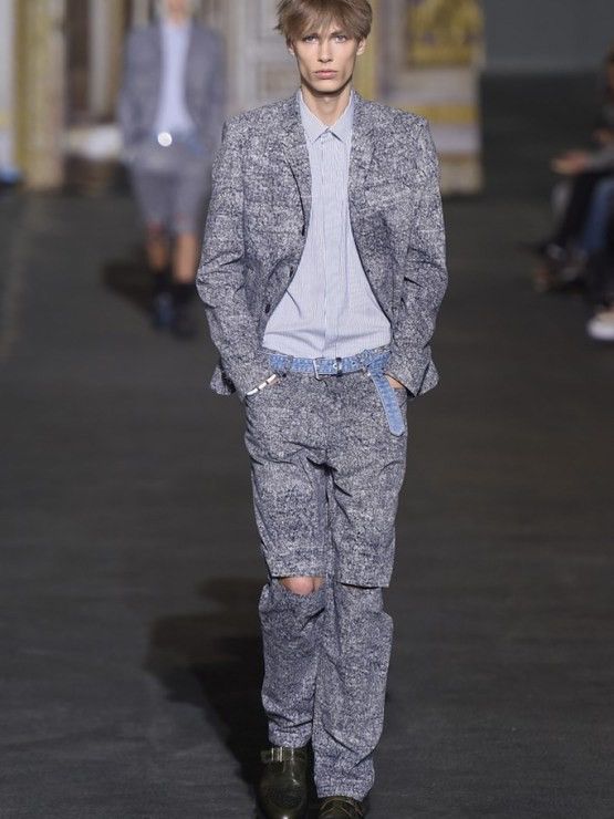 Kris Van Assche Kris van Assche SS15 runway "static noise" tailored blazer Size 48R - 2 Thumbnail