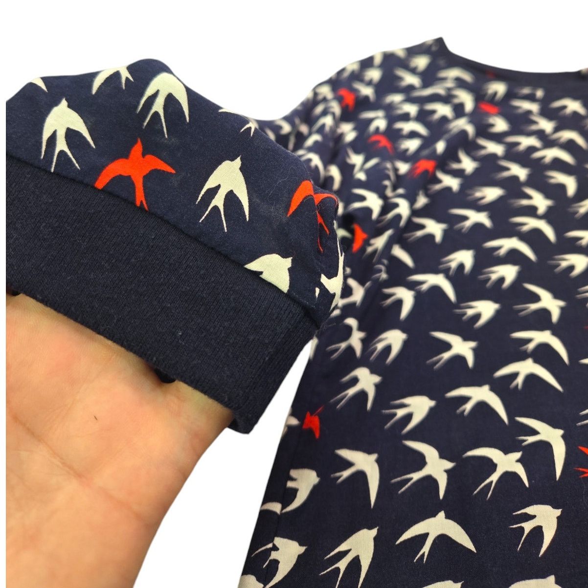 Anthropologie Anthropologie Maeve | 3/4 Sleeve Flock of Birds Shirt | Sz 2 Size XS / US 0-2 / IT 36-38 - 2 Thumbnail